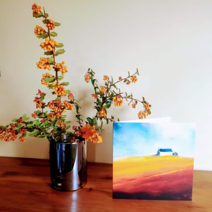 Card with blossoms