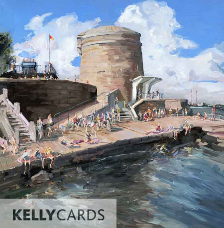 Last Days of Summer Gerard Byrne Seapoint swimming place with Martello Tower
